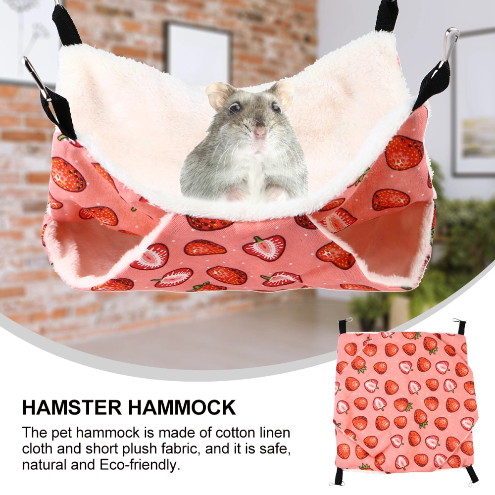 Hamster Hammock Winter Warm Plush Hanging Bed Sleeping House Nest for Small Pet