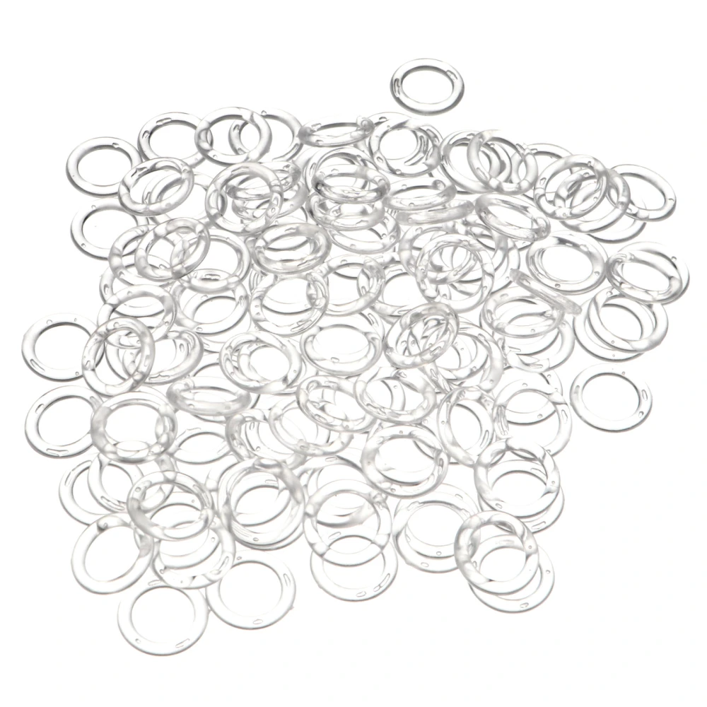 100pcs Curtain Rings Roman Rings Plastic Hanging Rings Curtain Accessories