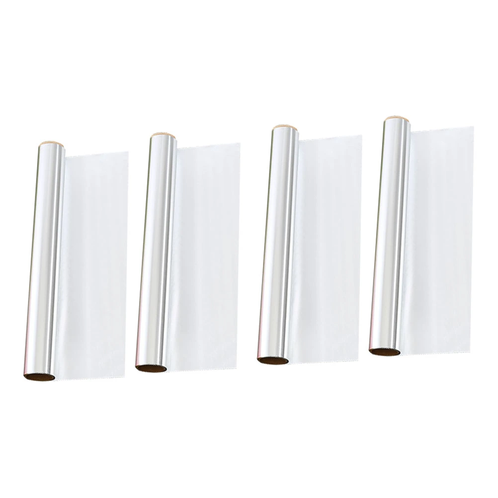 4 boxes of Food Wrap Aluminum Foil Home BBQ Aluminum Foil Versatile Aluminum Foil