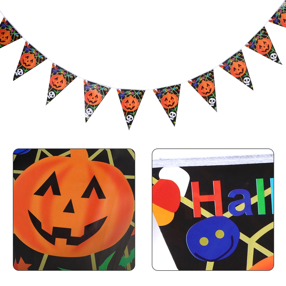 3 Set Halloween Party Decoration Halloween Printing Pennant Paper Bunting Banner