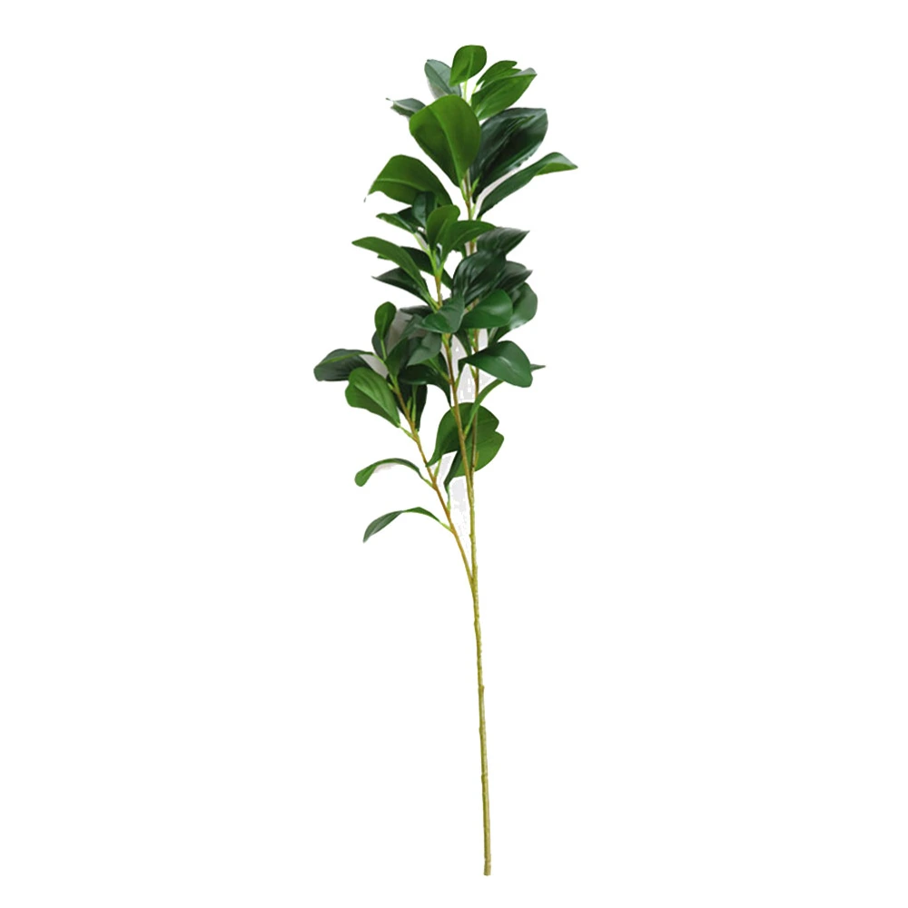 Simulation Leaf Background Wall Decor Plant Floral Artificial Leaves Fake Plant Landscape Ornamen for Home Party (Green)