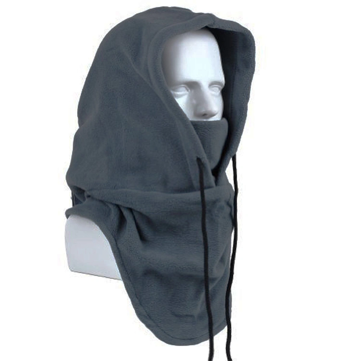 Windproof Hat Thickened Ski Face Mask Fleece Hood Sports Mask for Riding Skiing Mountaineering (Grey)