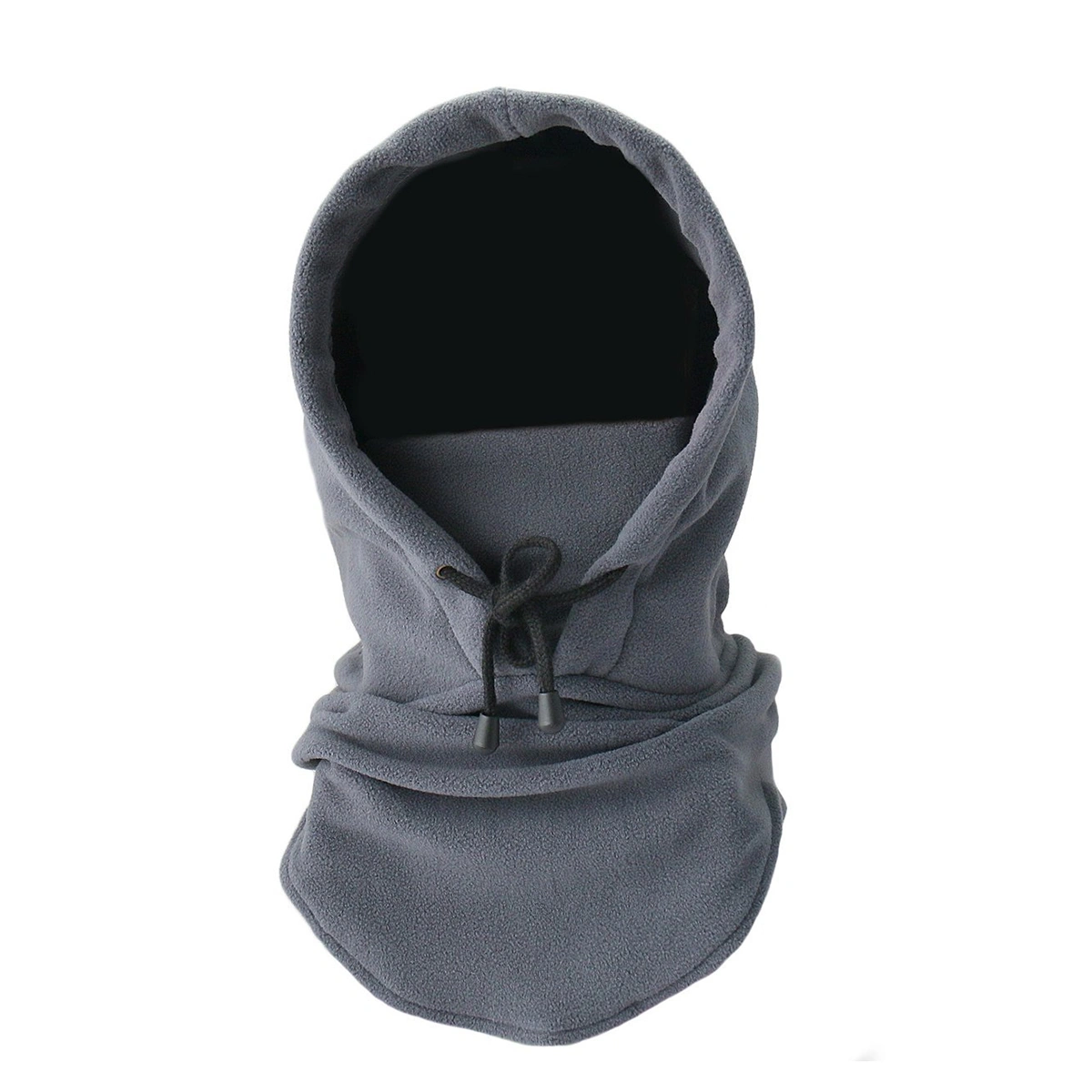 Windproof Hat Thickened Ski Face Mask Fleece Hood Sports Mask for Riding Skiing Mountaineering (Grey)