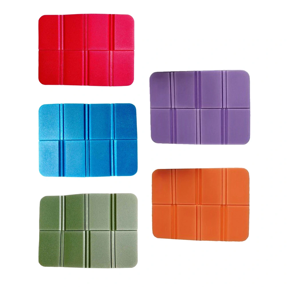 5 Pcs Foldable XPE Picnic Mat Ultra-light Small Pad Waterproof Cushion Multi-Functional Pad for Travel Outdoor (Red + Green + Purple + Blue + Orange)
