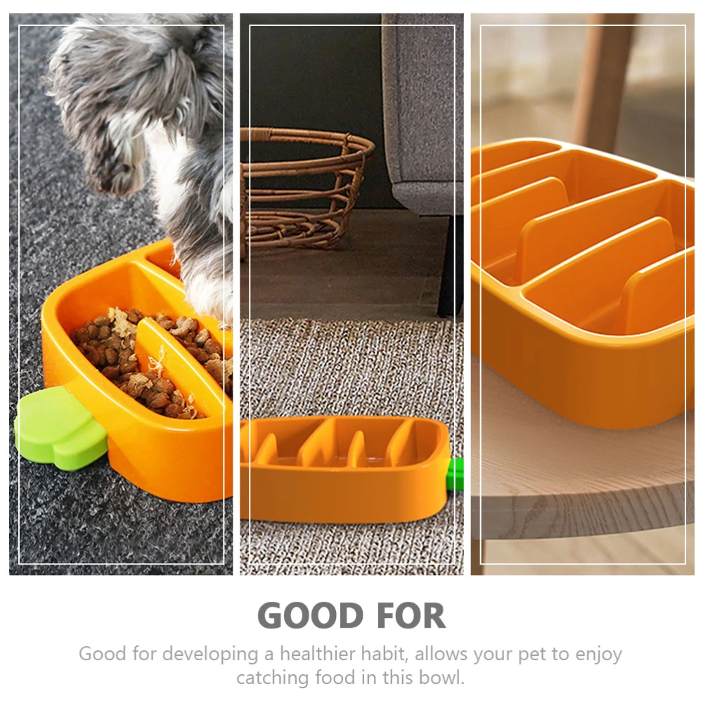 Slow Feeder Puppy Slow Feed Bowl Carrot Shaped Slow Feeder Pet Feeding Supply