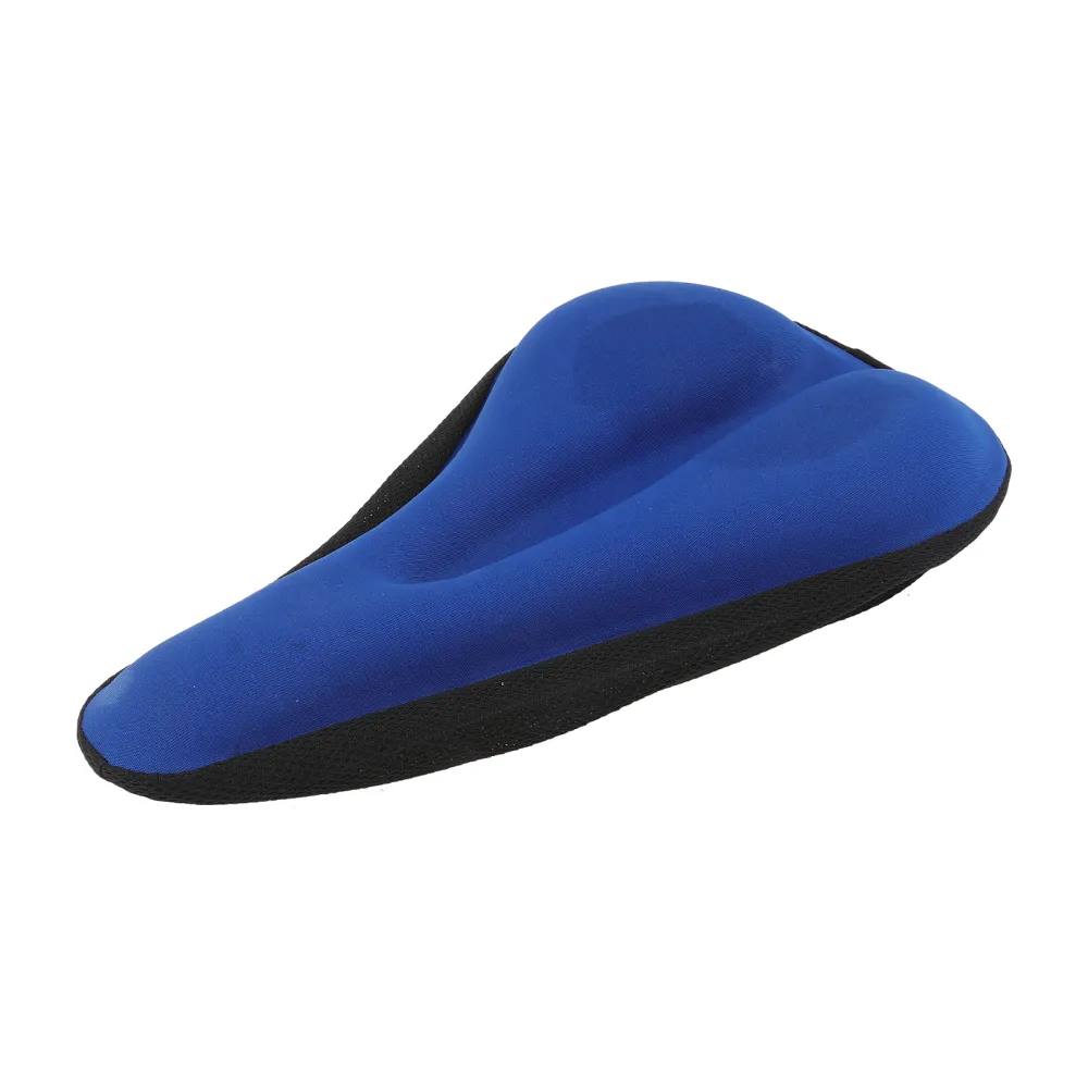 Mountain Bike 3D Thick Sponge Universal Size Cloth Cushion Cover Bike Saddle Cover (Blue)