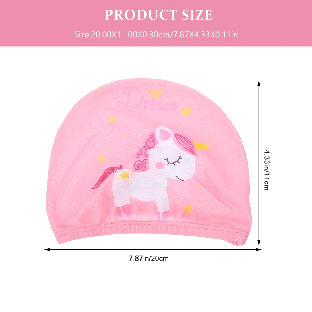 Nylon Swimming Hat Cartoon Pattern Swim Hat Swimming Supplies for Children