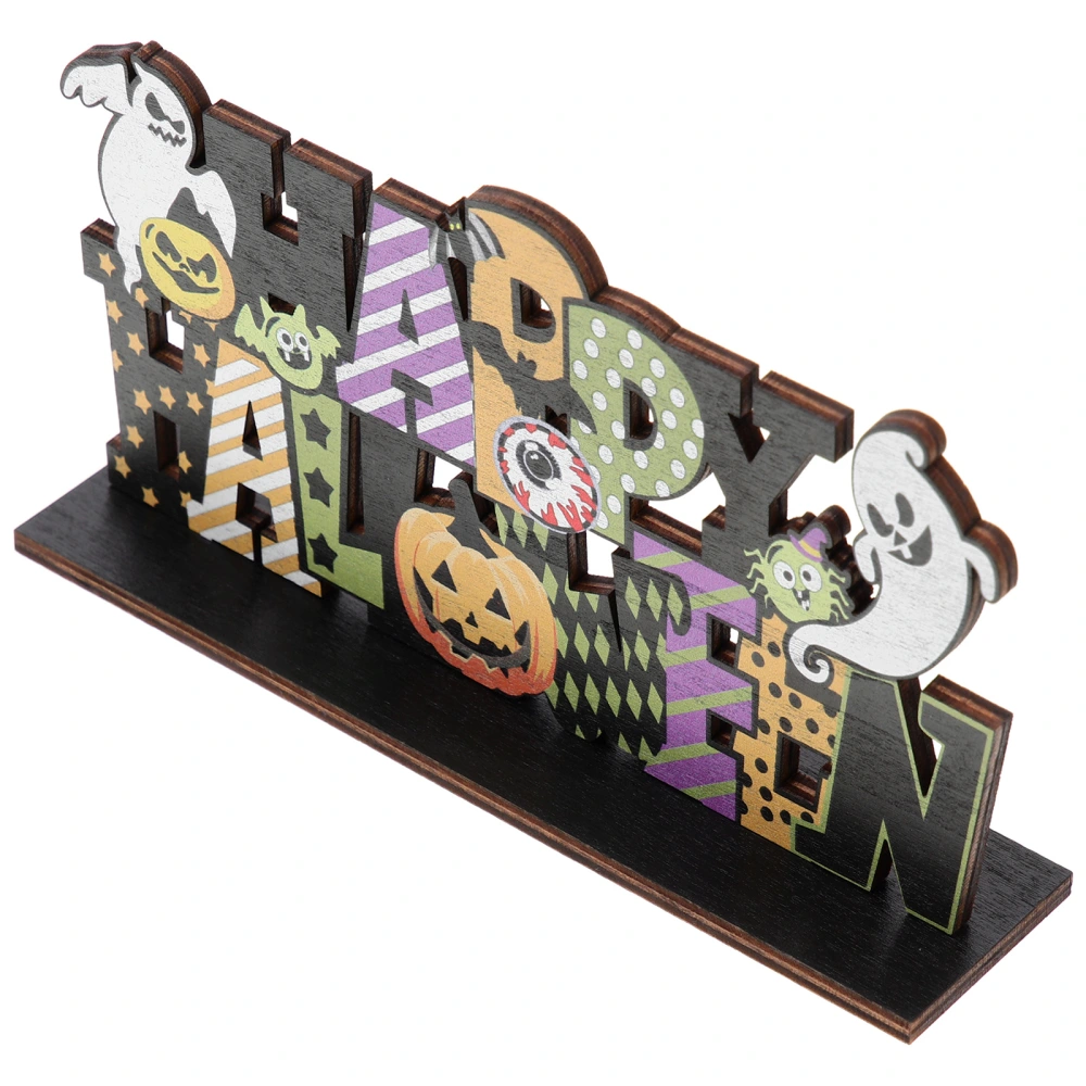 Halloween Table Decoration Wooden Table Sign Halloween Table Centerpiece