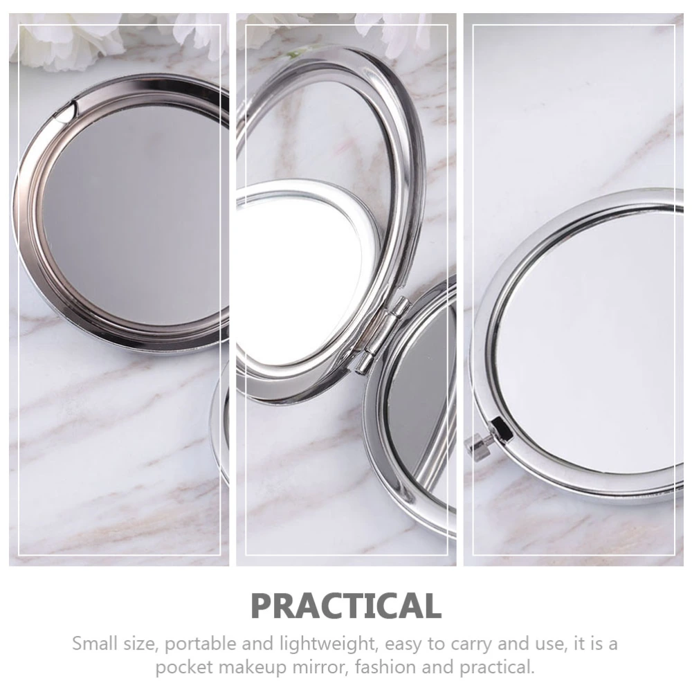 5Pcs Foldable Makeup Mirrors Creative Antique Mirrors Small Double-sided Mirrors