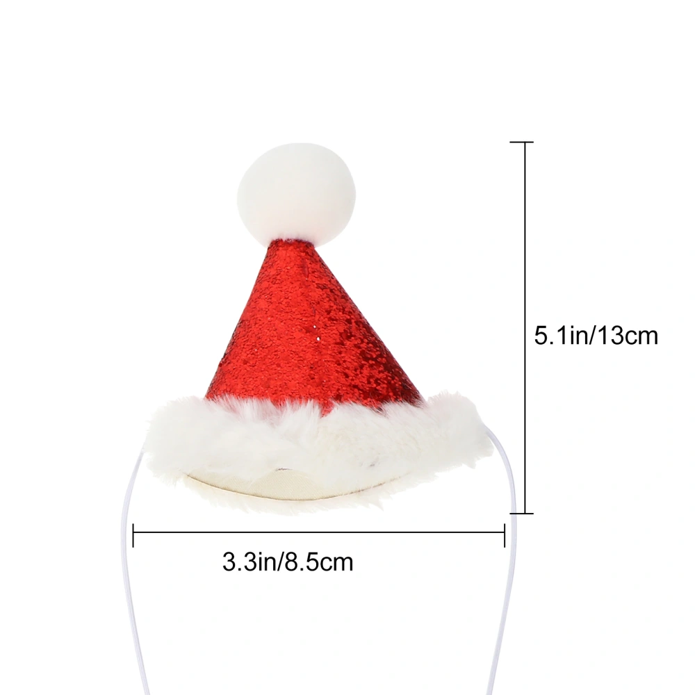 2Pcs Pet Dog Christmas Costume Adjustable Hat Headdress Headpiece Headwear