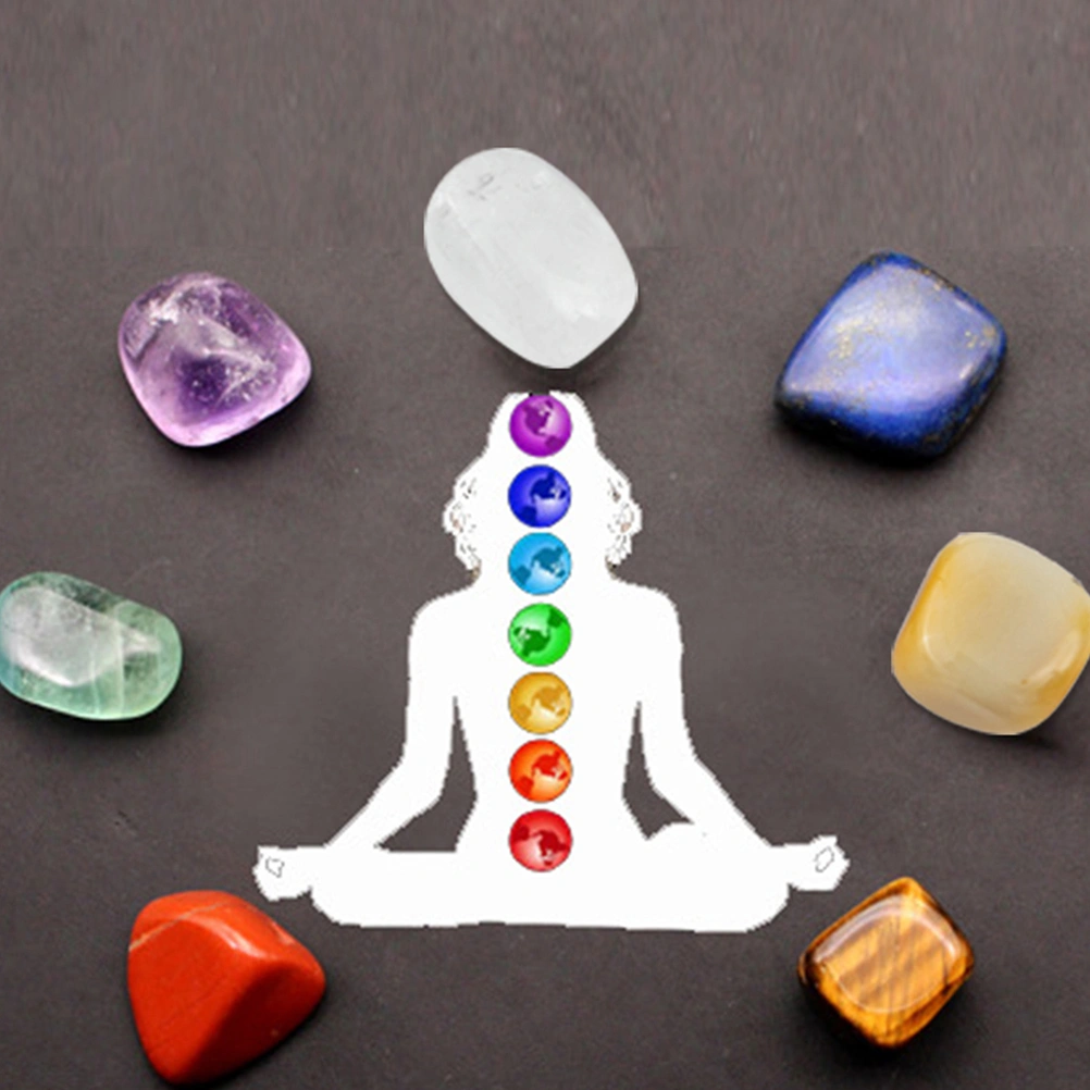 About 7pcs Natural Crystal Stone Healing Decoration Meditation Adornments