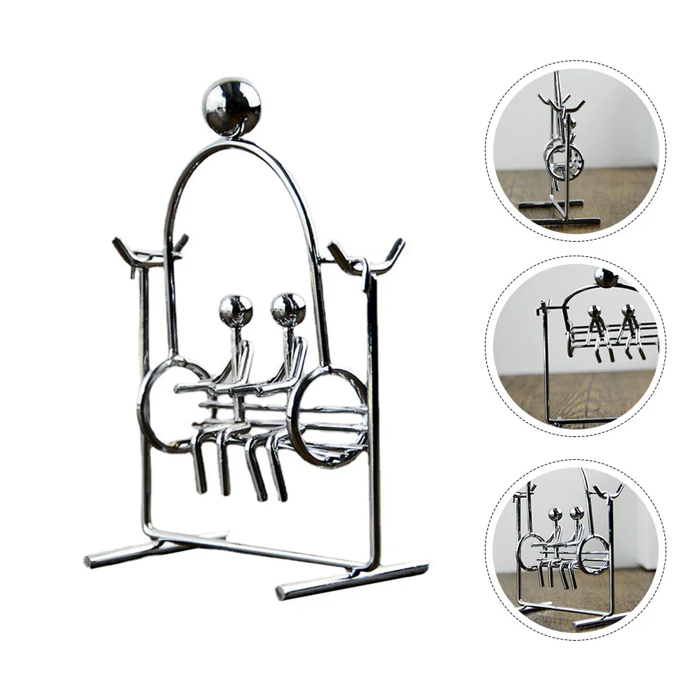 Swing Couple Balancing Toy Physics Balancing Tumbler Toy Iron Art Balance Toy