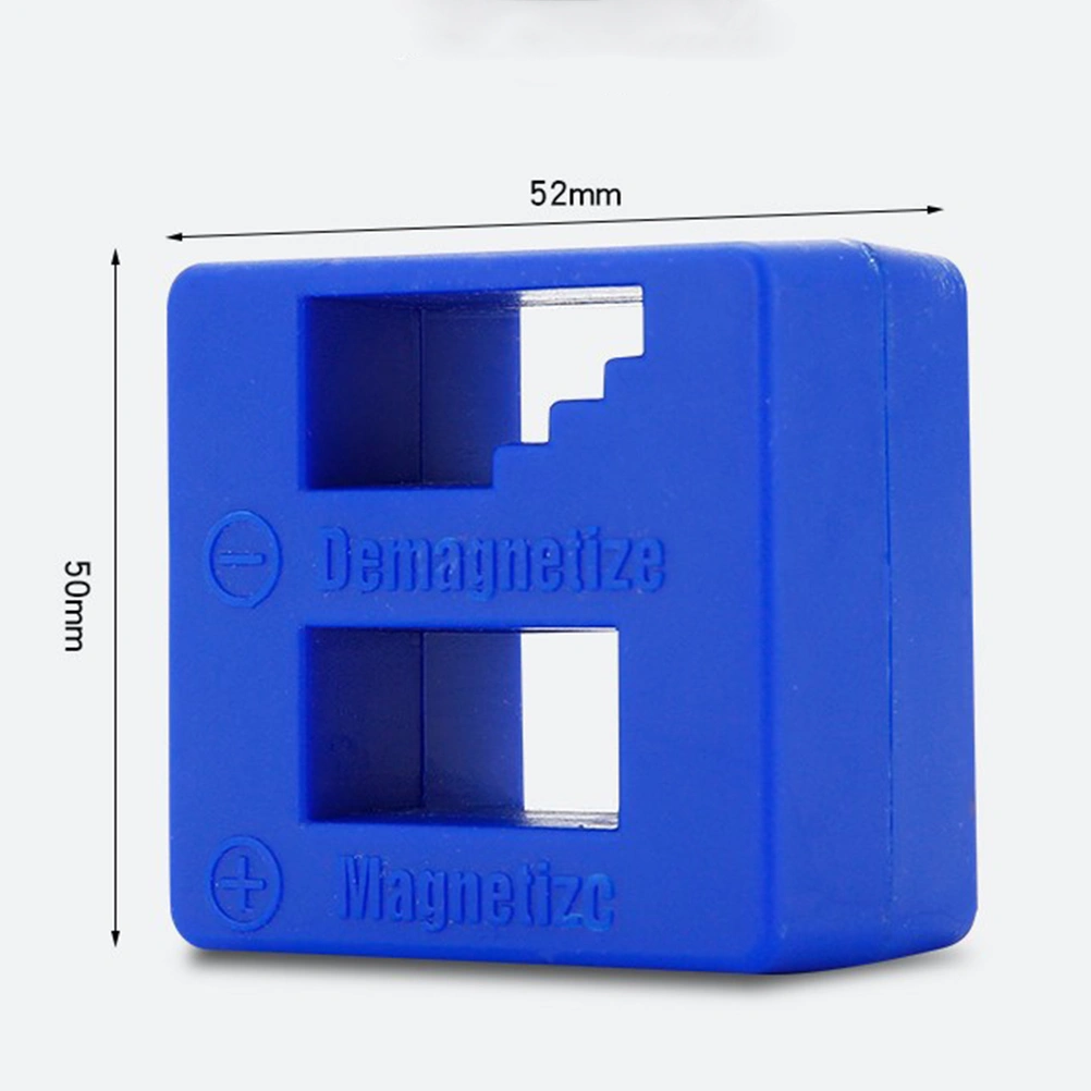 Magnetizer Demagnetizer for Screwdriver Tips Bits and Small Tools Small and Big Screws Drills Drill Bits Sockets (Blue)