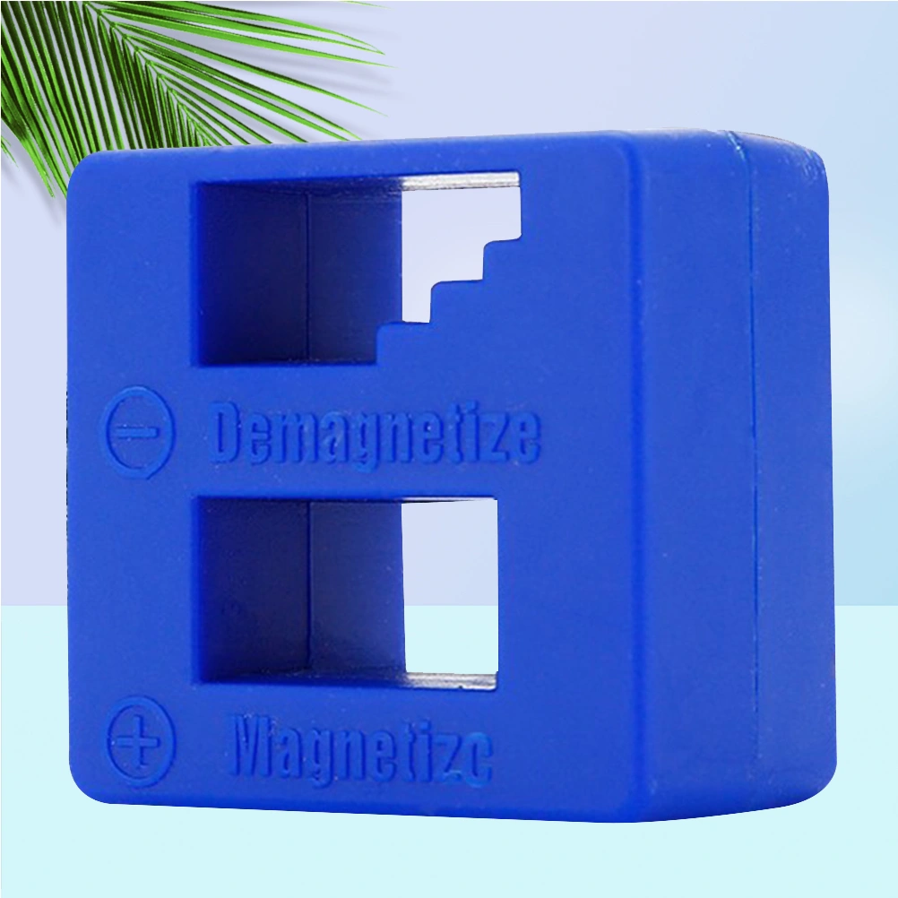 Magnetizer Demagnetizer for Screwdriver Tips Bits and Small Tools Small and Big Screws Drills Drill Bits Sockets (Blue)