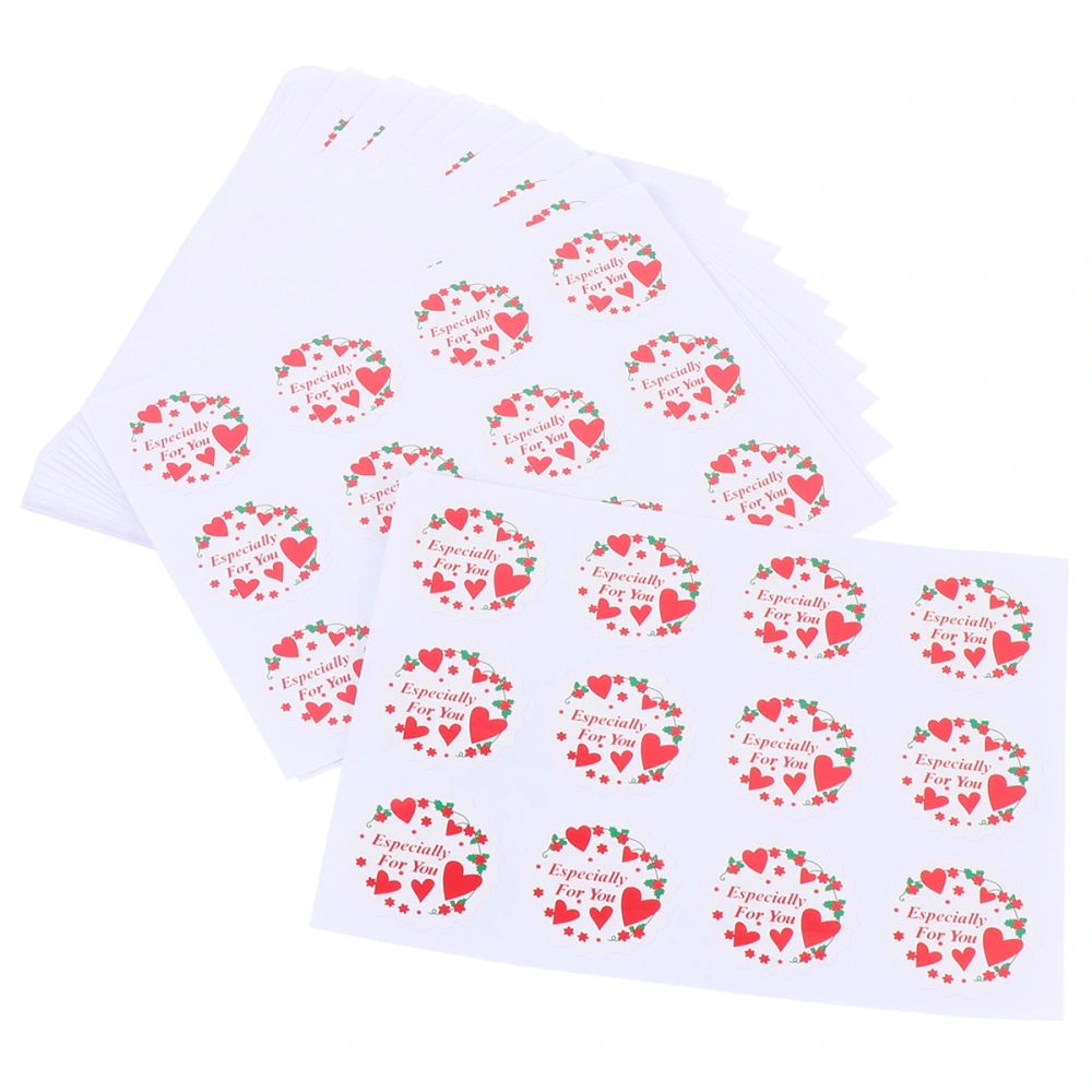 30 Sheets Package Label Especially for you Sealing Paste Baking Sealing Sticker