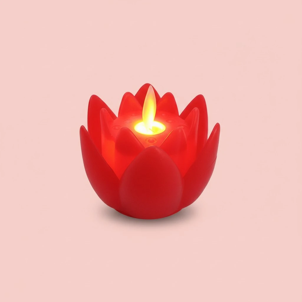 Floating Pool Candle Flower Night Lamp Lotus Candle Light LED Lotus Light