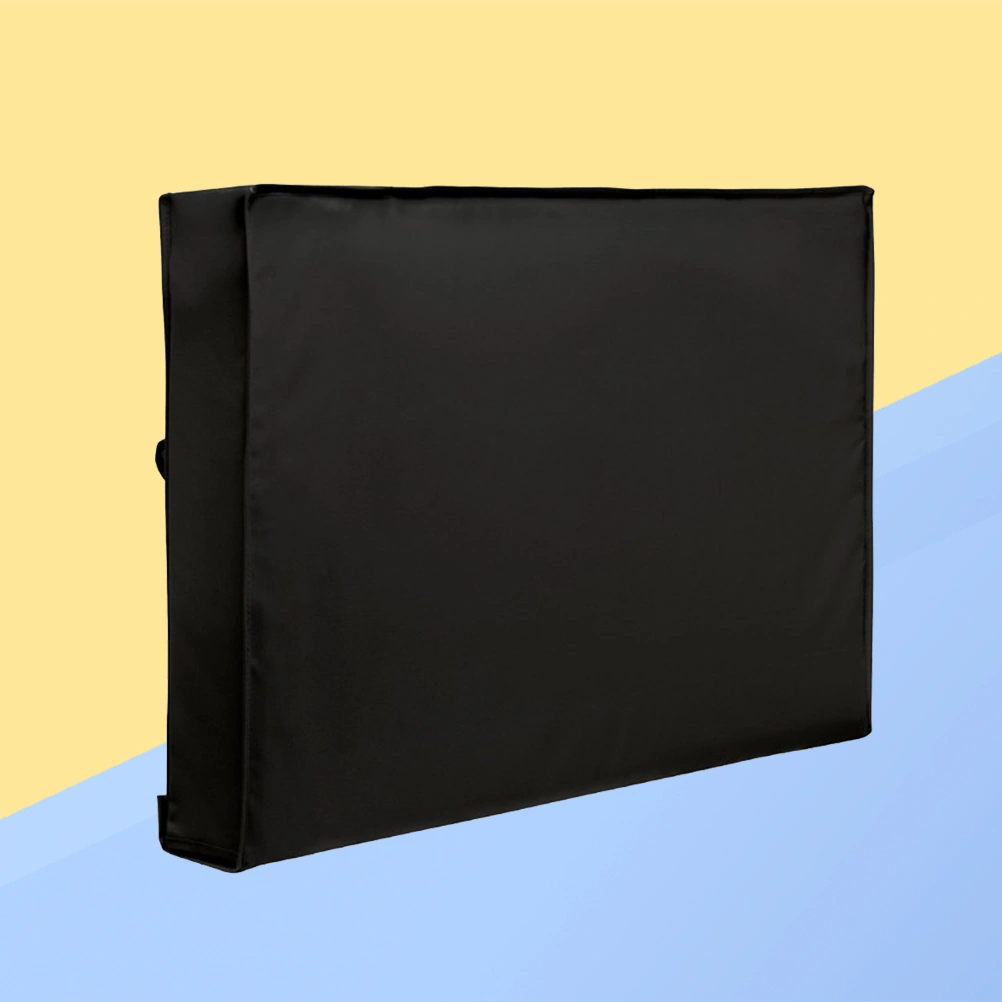 Outdoor TV Cover for 36-38 Inches with Bottom Cover Weatherproof and Dust-proof Material with Free Microfiber Cloth Protect Your TV Now (Black)