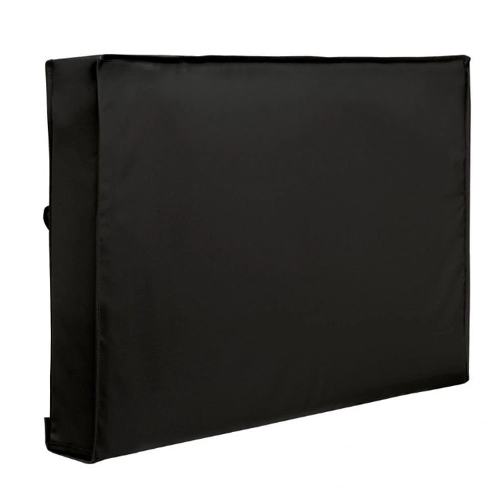 Outdoor TV Cover for 36-38 Inches with Bottom Cover Weatherproof and Dust-proof Material with Free Microfiber Cloth Protect Your TV Now (Black)