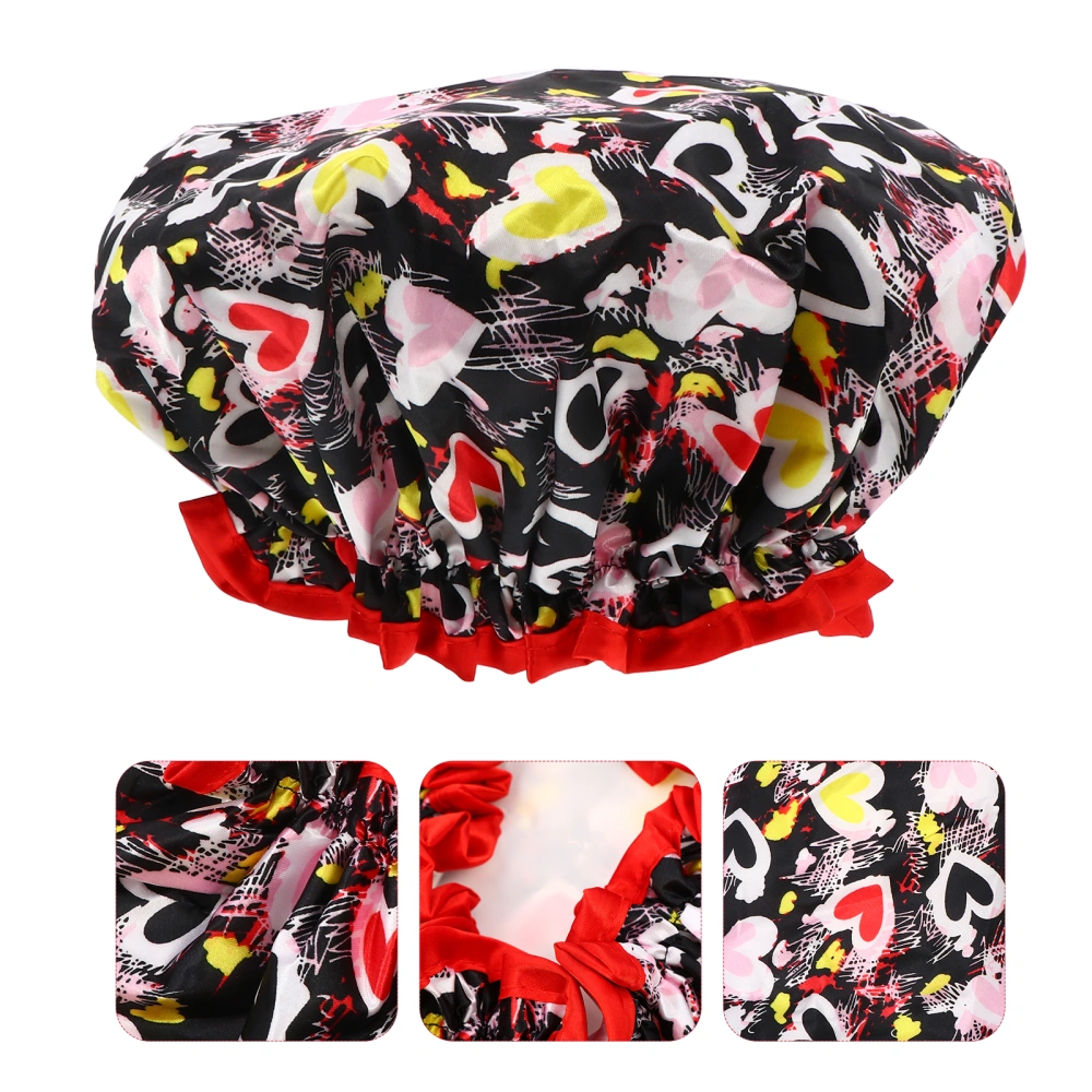 3pcs Nightcap Sleep Hair Care Sleeping Hat Double Layers Satin Bonnet