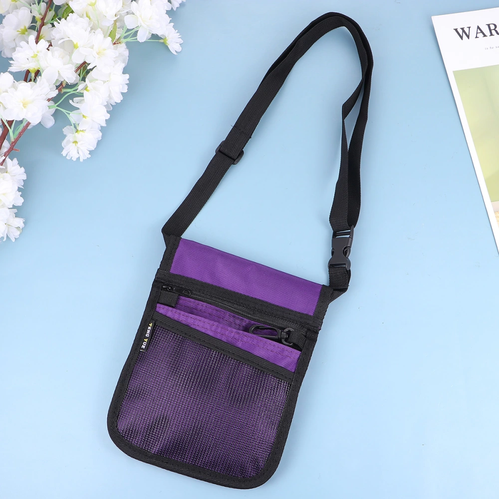 Nurse Waist Bag Nurse Pocket Pouch Fanny Pack Shoulder Bag Portable Nurse Accessories Purple