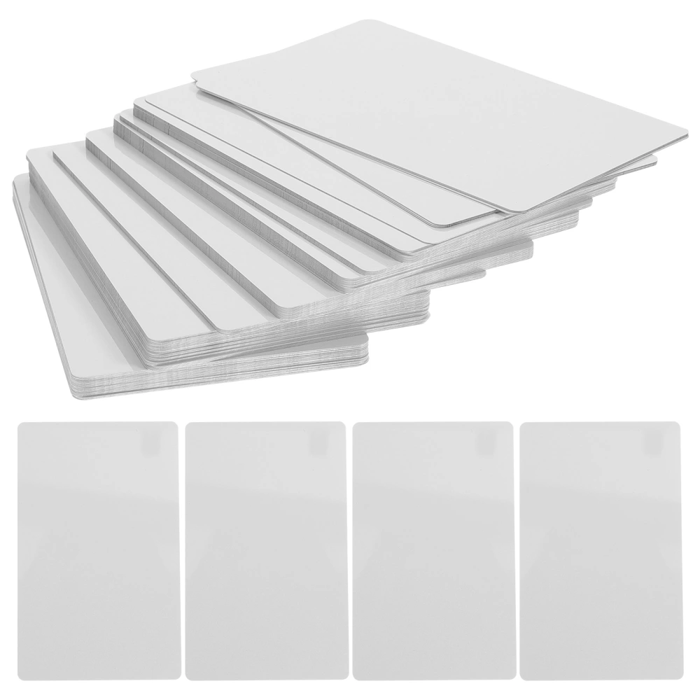 100Pcs Blank Metal Cards Sublimation Metal Business Cards Thick Business Cards Name Cards