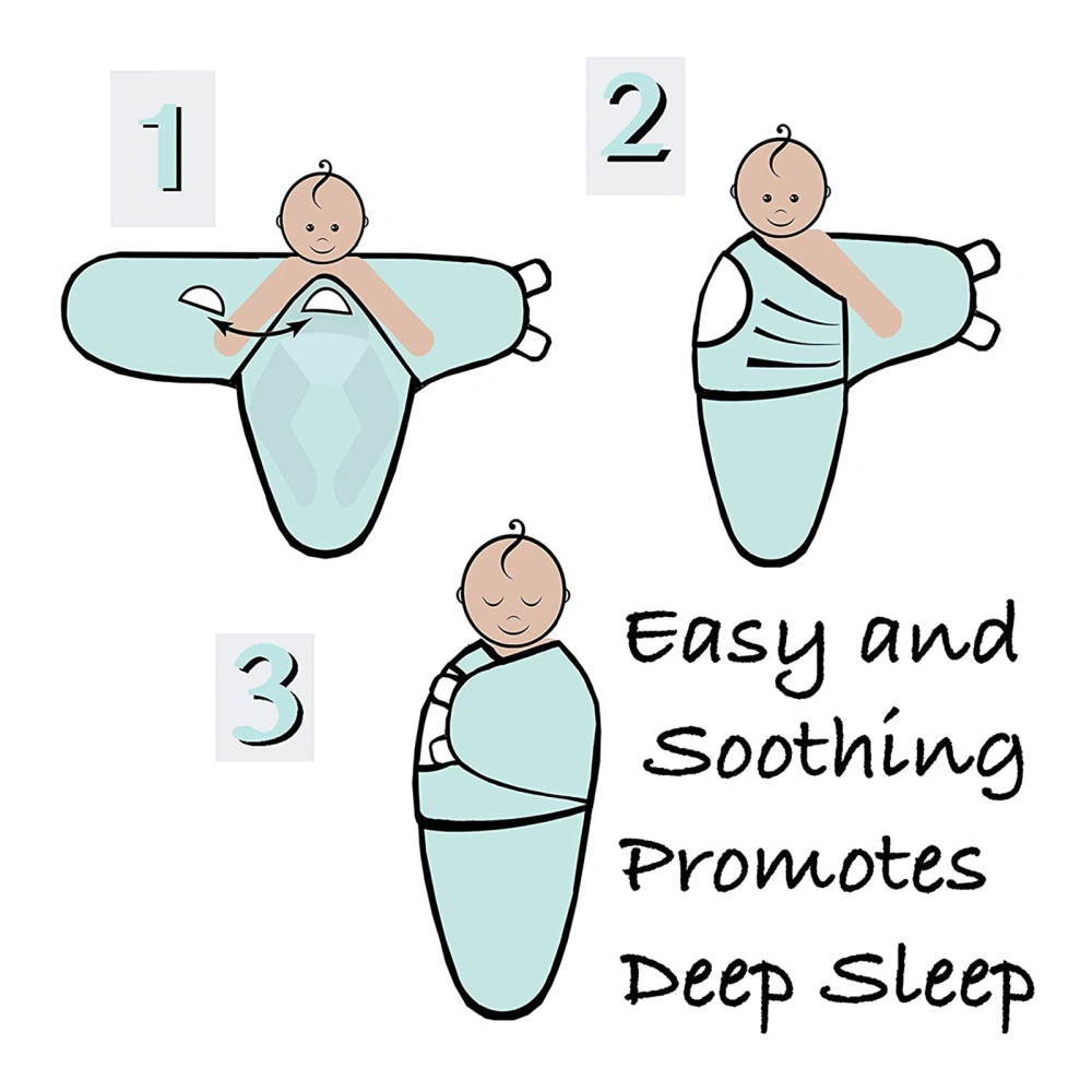 2pcs Baby Swaddle Blanket Newborn Swaddle Cloth Infant Swaddle Wrap Sack