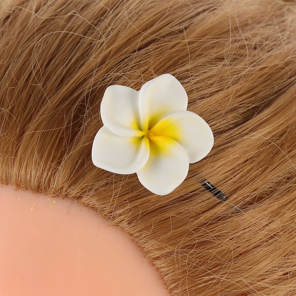 10pcs Simulation Flower Hairpin Egg Flower Hairpin Women Hair Accessory