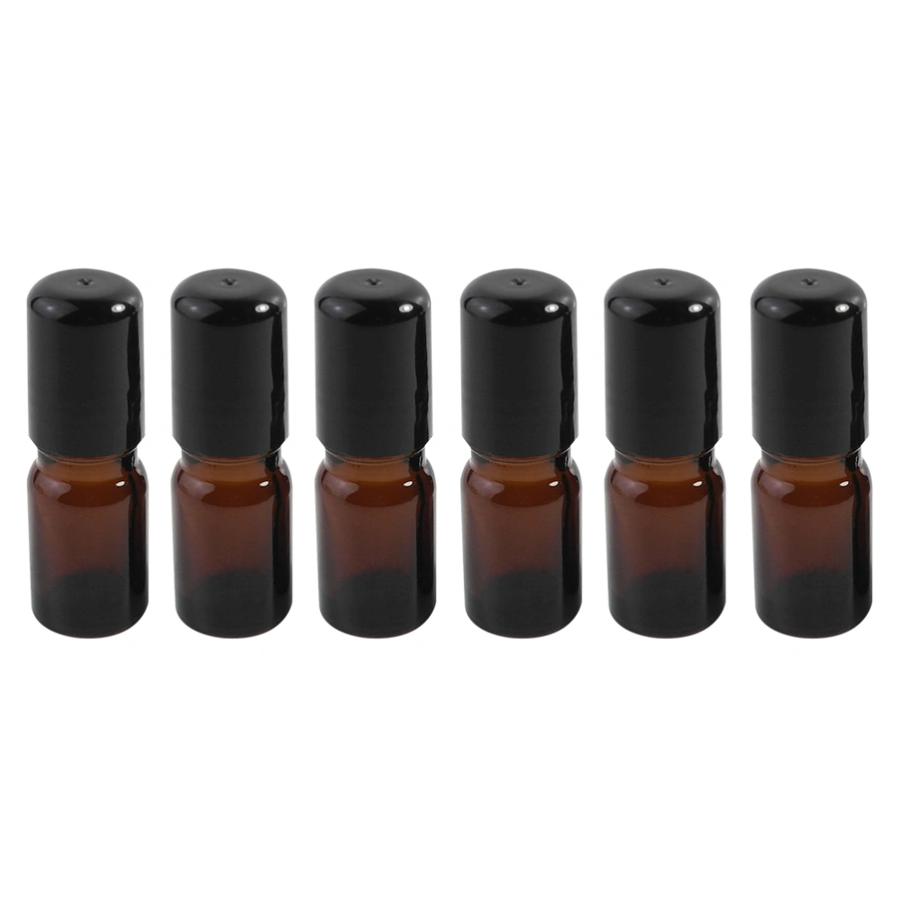 6Pcs 5ML Essential Oil Bottles Glass Rolling Ball Bottles Medicinal Oil Massage Bottles Subpackaging Bottles