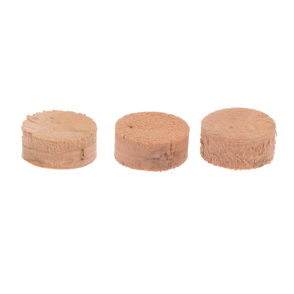 3Pcs Musical Instrument Tuba Water Key Professional Natural Cork Pads (Khaki)