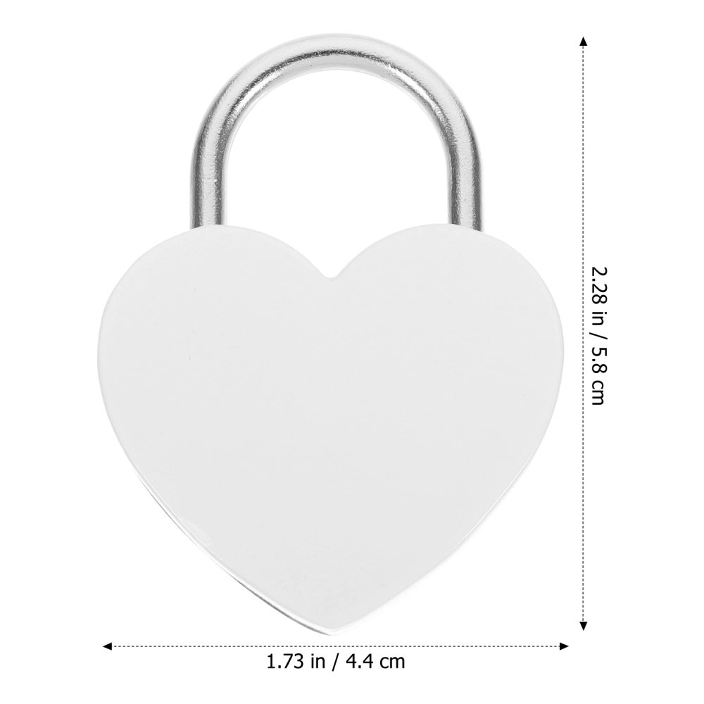 Small Padlock with Key Romantic Couples Wishing Lock Jewelry Box Suitcase Lock