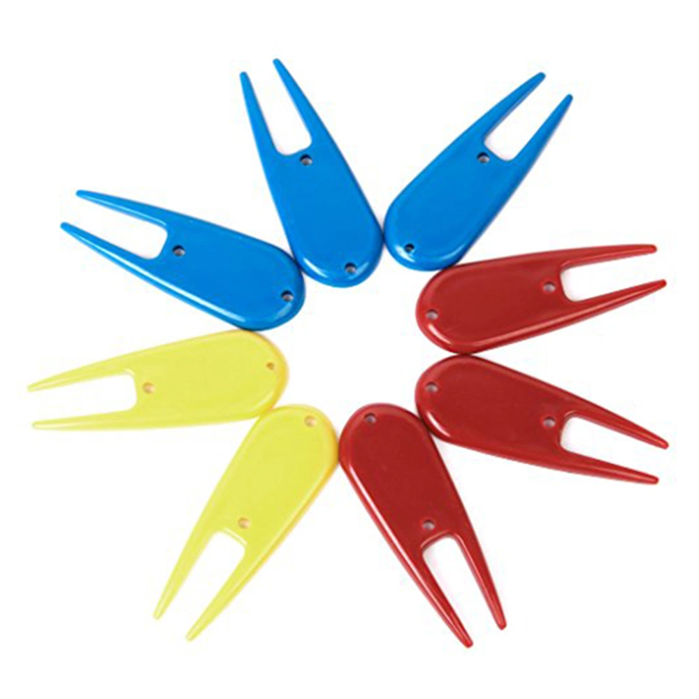 8pcs Plastic Accessory Divot Tool (Random Color)