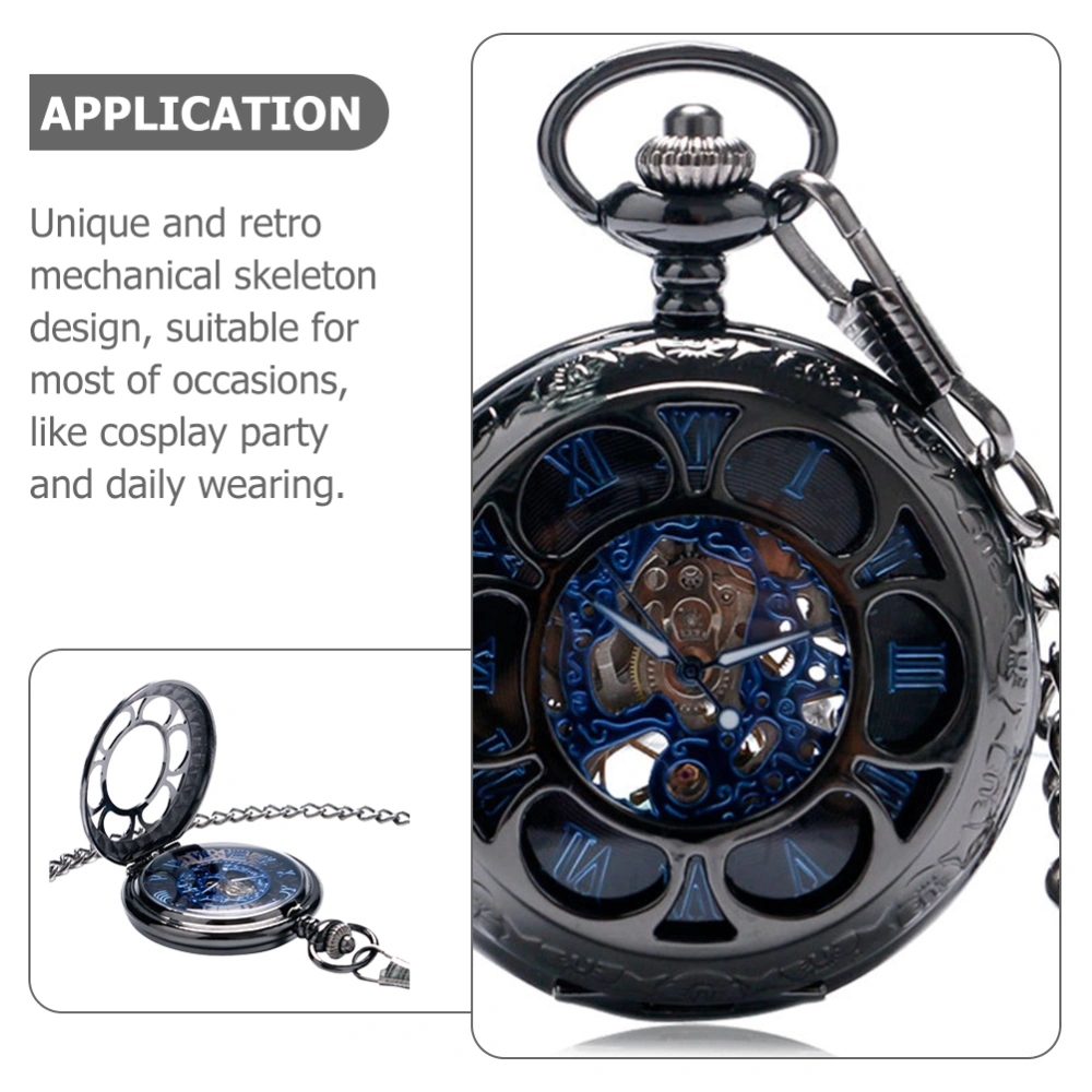 Mechanical Pocket Watch Roman Numerals Pocket Watch Hollow Pocket Watch