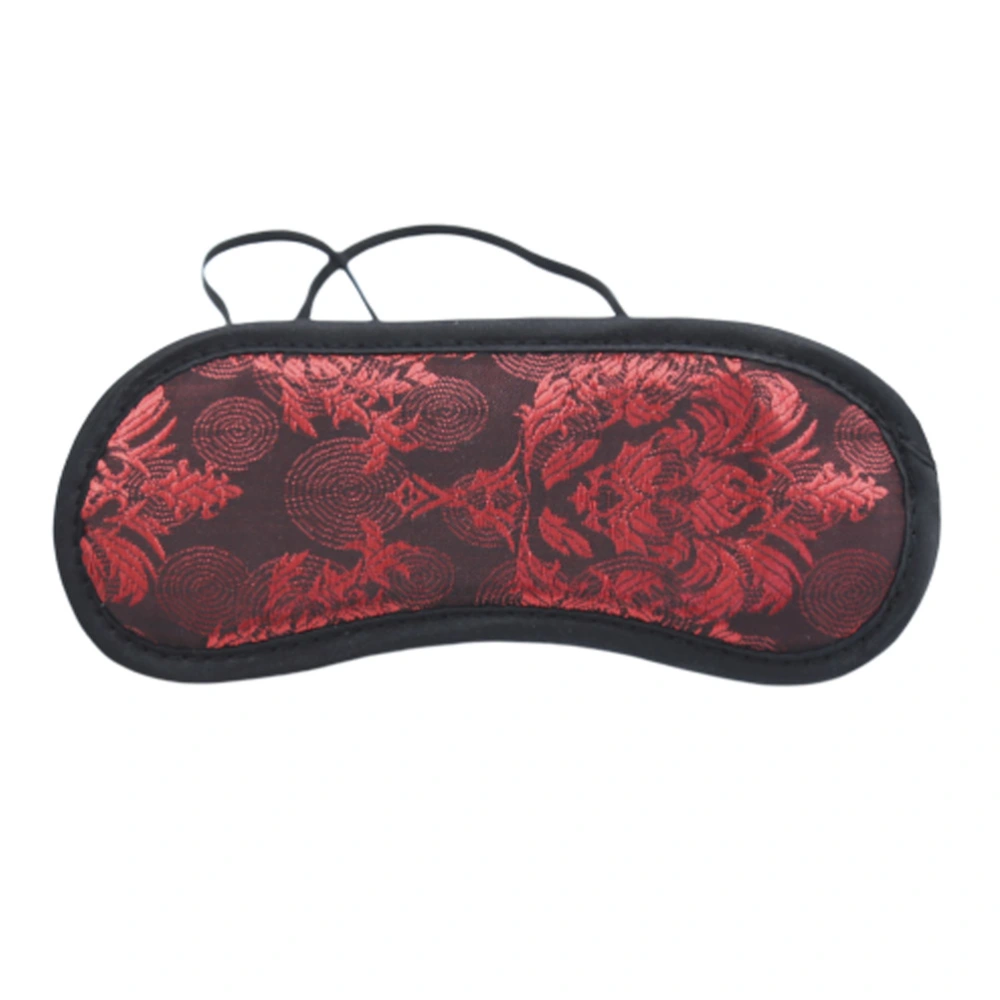 Red Lace Floral Sleeping Eye Mask Black Edging Stage Mask Elastic Band Adjustment Eye Mask Adults Sexy Toy