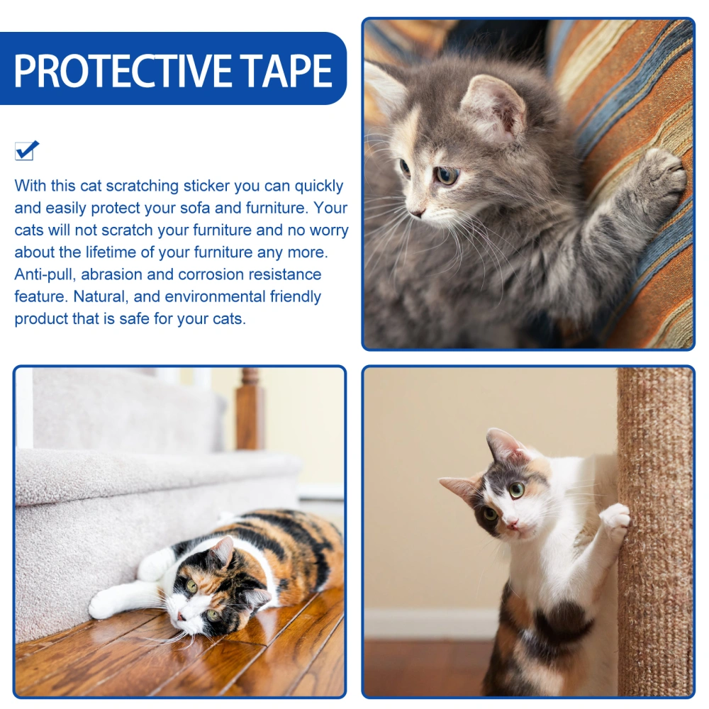 1PC Anti-Scraching Protective Tape Sofa Self-Adhesive Cat Scratching Sticker Pet Scratch Protector (3m)