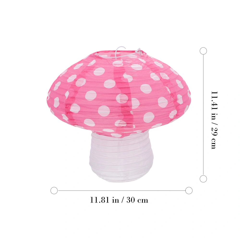 4Pcs Mushroom-shaped Lantern Folding Paper Lantern Creative Party Layout Props