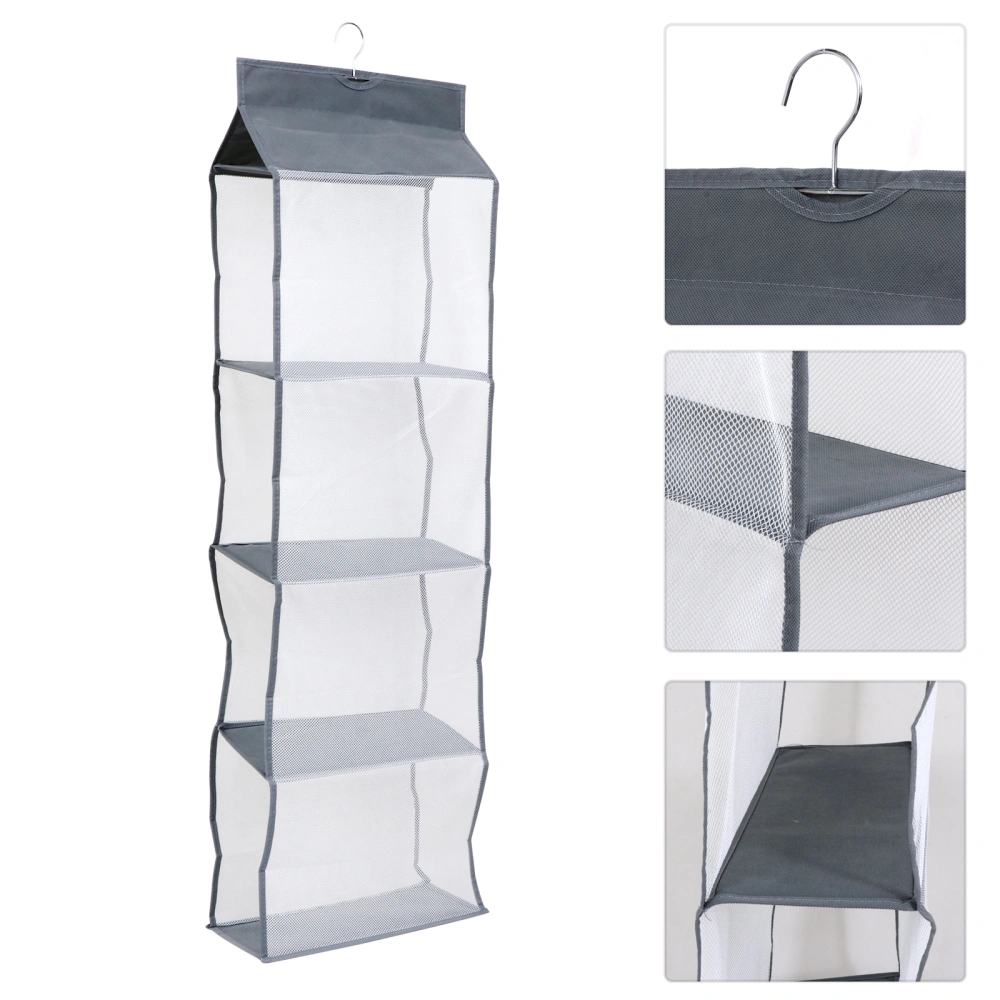 Hanging Closet Shelf Multi-layer Storage Bag Household Clothes Container