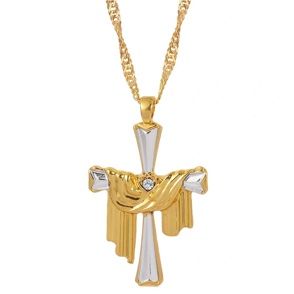 Jesus Charm Necklace Clavicle Chain Neck Chain Jesus Praying Hanging Pendant