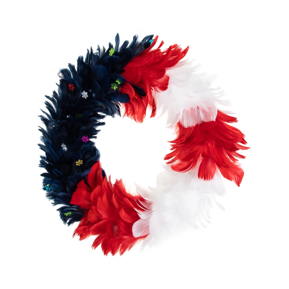 American Independence Day Garland Adornment Quill Wreath Hanging Ornament