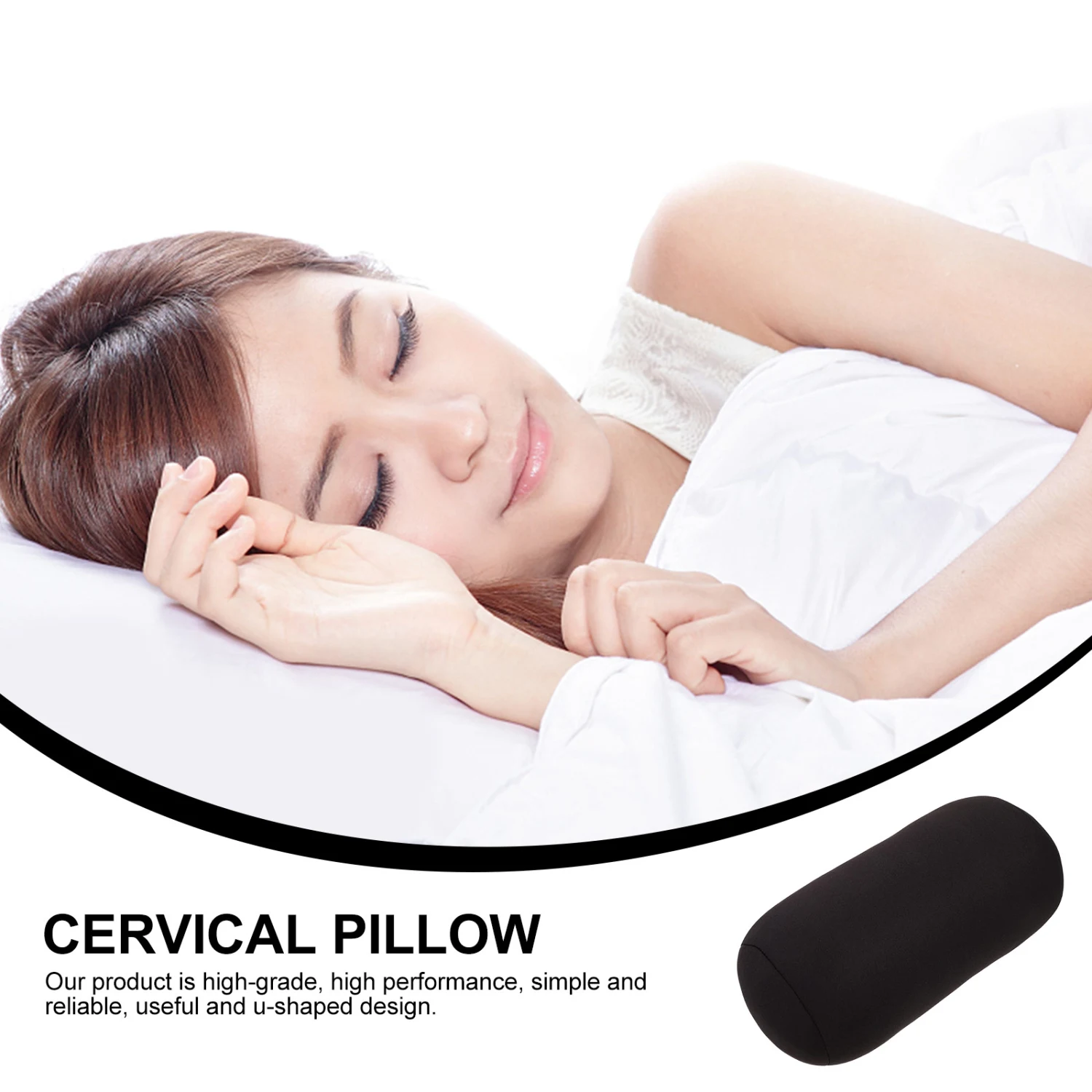 Household Neck Pillow Multi-function Roll Pillow Convenient Sleep Pillow Office Accessory