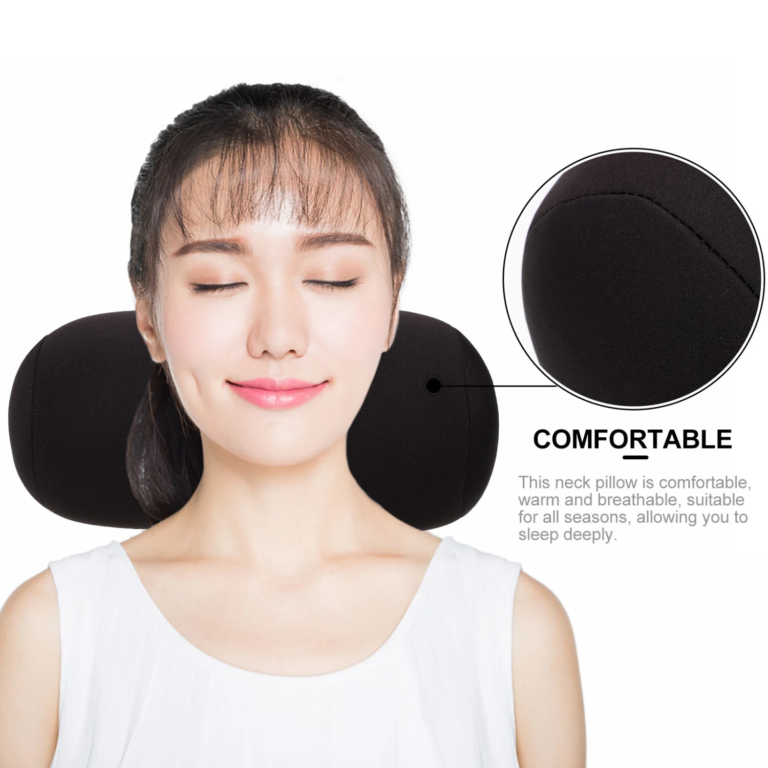 Household Neck Pillow Multi-function Roll Pillow Convenient Sleep Pillow Office Accessory