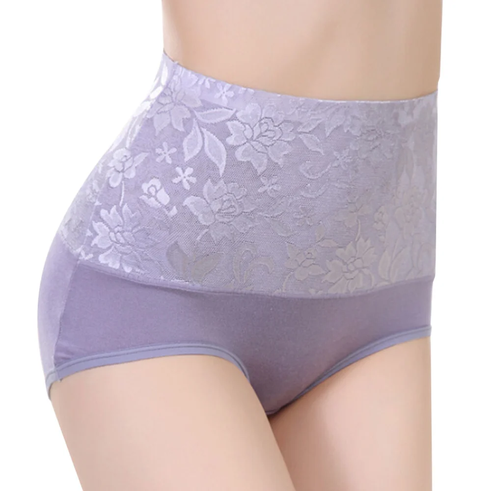 Women's Butt Lifter Line Body Shaper Hip Abdomen Tummy Control Panties High Waist Firm Underwear Size L (Silver Grey)