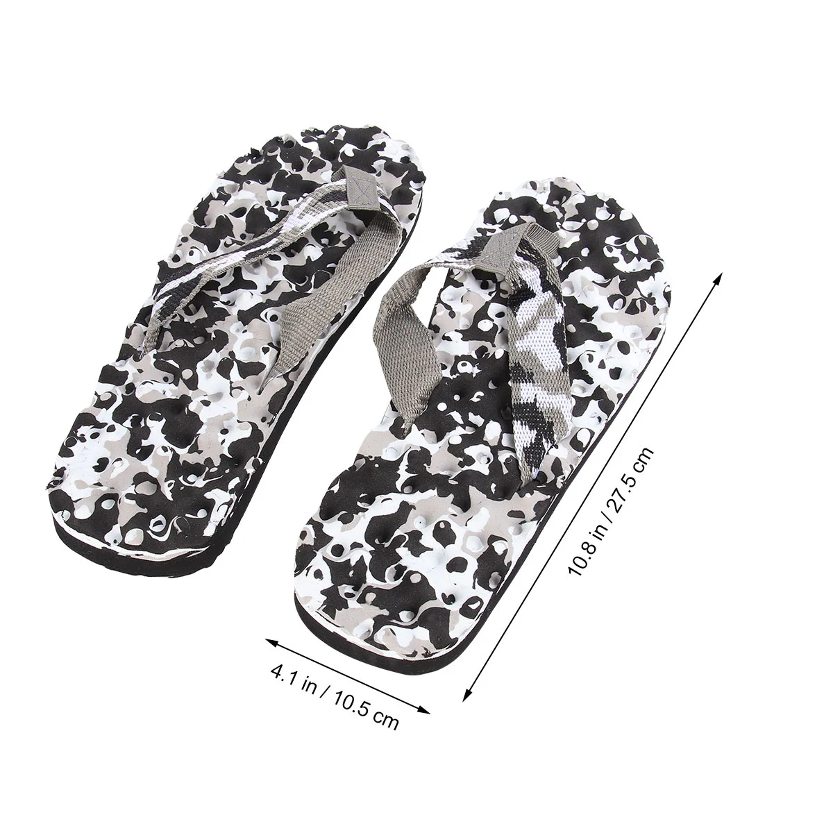 Man Flops Summer Simple Durable Cool Slipper for Beach Home (9582 Size 45 Yard, Black, EU43 US9.5 UK8.5, 27.5CM，9.5US,8.5UK，43EU,10.8075Inch)