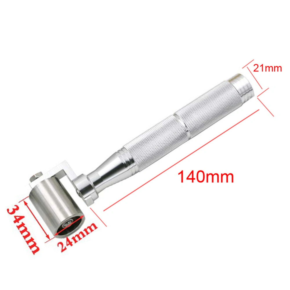 40mm Stainless Steel Bearing Wallpaper Pressure Wheel Indoor Construction Tools(Silver)