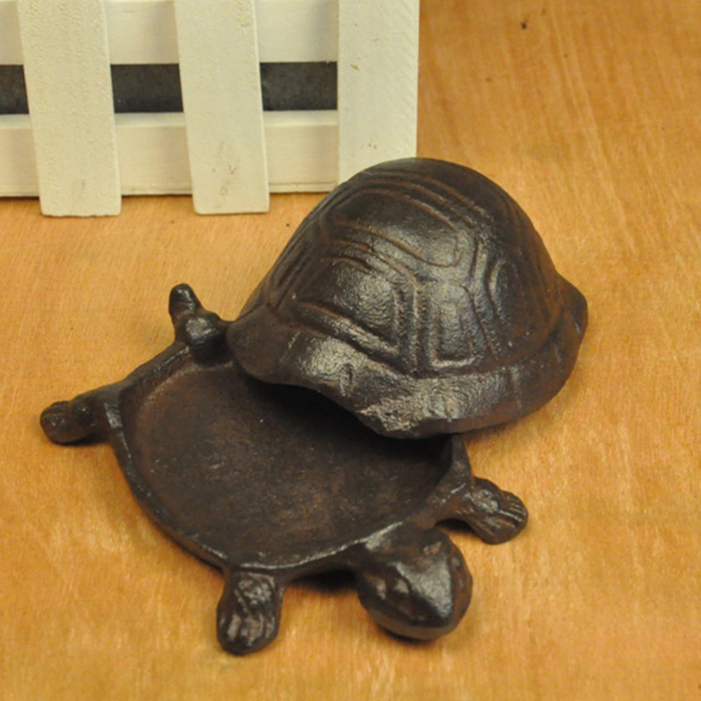 Simulation Tortoise-type Cast Iron Key Boxes Hidden Storage Case Ultra-realistic Turtle Key Hider Key Holder Accessory