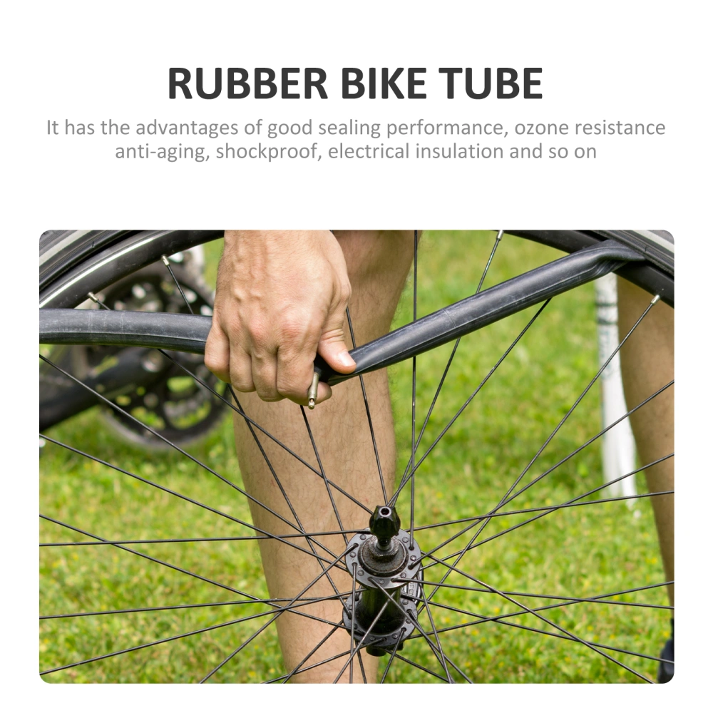 2Pcs Rubber Bike Tube Road Bike Inner Tube Shockproof Bike Interior Tire Tube Bike Supplies(FV48)