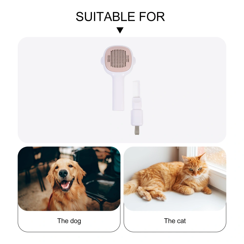 Dog Groom Brush Detachable Dog Comb Cat Hair Remove Tool Detachable Pet Comb