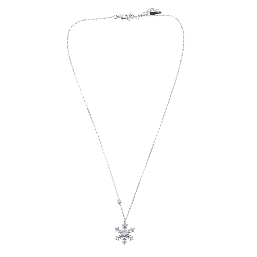 1Pc Creative Snowflake Pendant Necklace Clavicle Chain Women Jewelry Accessory