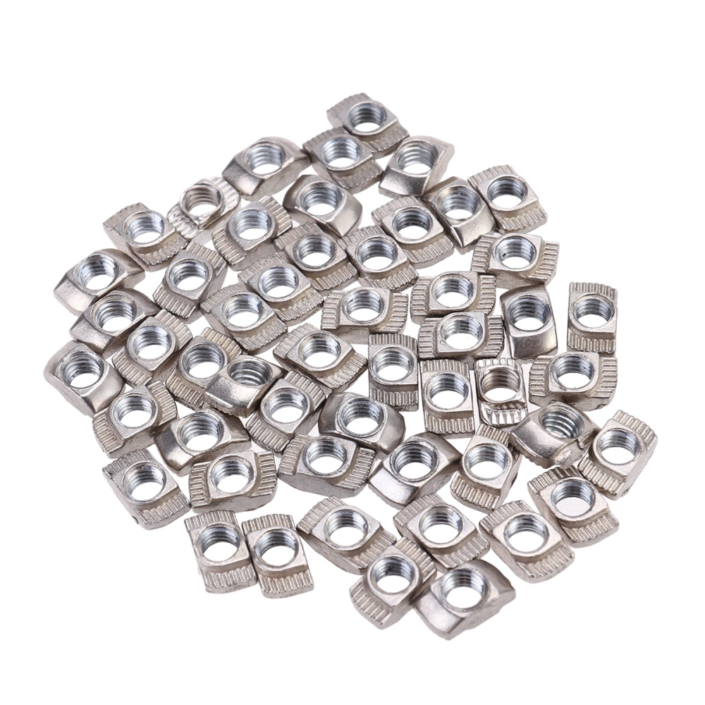 50Pcs European Aluminum Extrusions Slim T-Nut M5 Thread (M5x10x6)