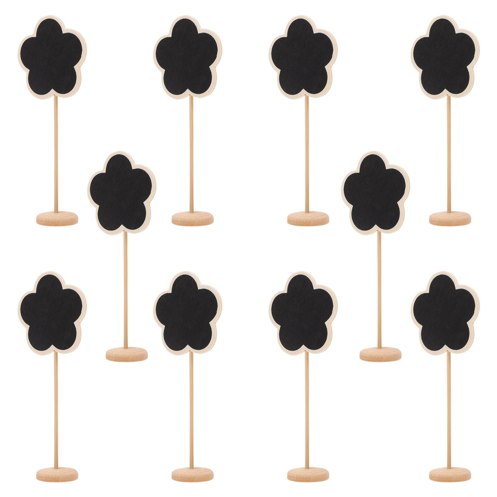 10pcs Chalkboard Adorns Flower Pot Decorations Chalkboard Sign Food Toppers