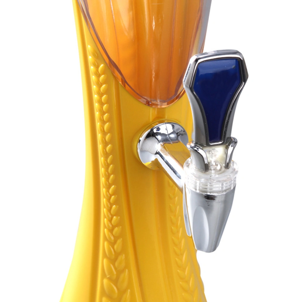 1.5 L Plastic Tabletop Detachable Wine Beer Tower Beverage Juice Dispenser (Blue)